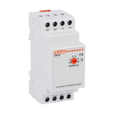Level monitoring relay, modular version, single-voltage. Automatic resetting, 380...415VAC
