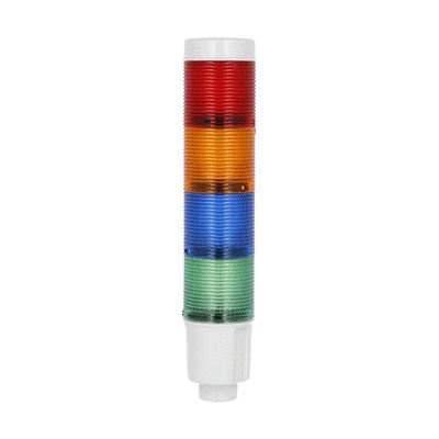 Steady light module. Ø45mm. Built-in LED circuit. Green, blue, orange, red, 24VDC
