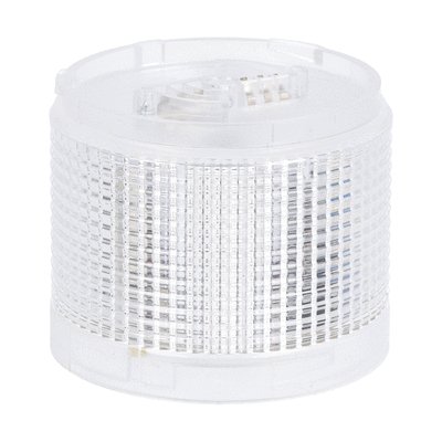 Blinking or steady light module Ø70mm. Integrated LED lamp, white