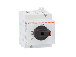 Switch disconnector, for photovoltaic applications, direct operating version, complete with black handle, 25A 1200VDC - 20A 1500VDC