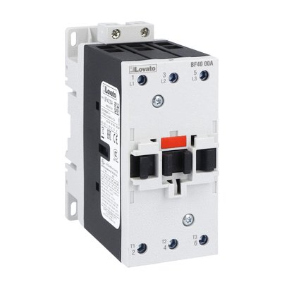 Three-pole contactor, IEC operating current Ie (AC3) = 40A, AC coil 60Hz, 120VAC