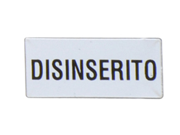 Label with text for LPXAU100 legend holder, INTERVENTO TERMICO