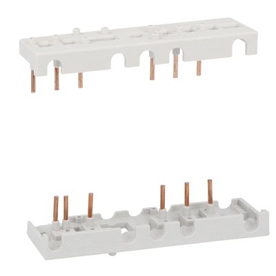 Rigid connecting kit for three-pole reversing contactor assembly, for contactors BF09...BF25 side by side with BFX5000 OR BFX5001 interlock
