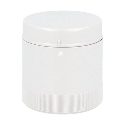 Pulsed or continuous sound module complete with cover. Ø70mm, 24VAC/DC, pulsed (78dB) or continuous (75dB) sound. IP65 protection. Grey