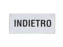 Label with text for LPXAU100 legend holder, EMERGENZA