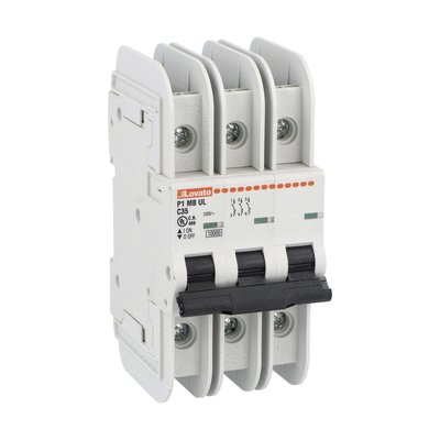 Miniature circuit breaker, 3P - 10kA. 3 modules, characteristic C, 35A