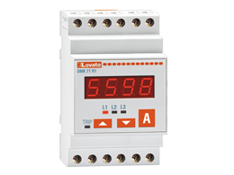 Ammeter, three-phase, 3 phase current values, 3 max phase current values, 3 min phase current values. Relay output with control and protection functions