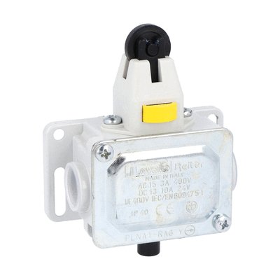 Metal limit switch, PL series, latch and manual release. Contacts 1NC. IP40