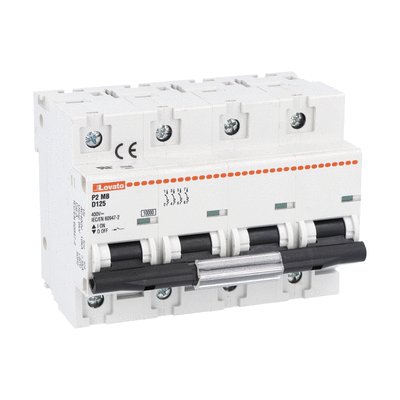 Miniature circuit breaker, 1P, 2P, 3P and 4P - 10kA, characteristic D, 125A