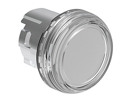 Pilot light head Ø22mm Platinum series metal, transparent. Without mounting adapter