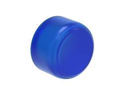 Blue rubber boot for extended and illuminated extended pushbuttons