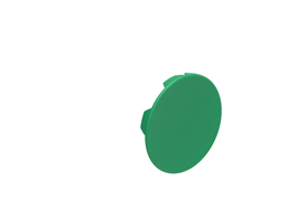 Flush cap for spring-return actuators, green