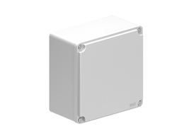 Metal enclosure, 160X160X90mm, grey cover