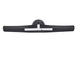 Door-coupling lever handle, padlockable. Black rotating type with screw fixing on door, 94mm/3.7”; □7mm/0.3”. IEC IP65