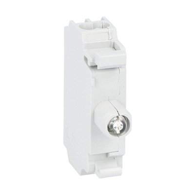 LED integrated lamp-holder, steady light Ø22mm Platinum series, spring-clamp termination, 185...265VAC. Green