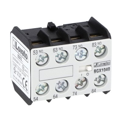 Auxiliary contact, screw terminals, for BG... series mini-contactors, 4NO