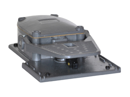 Foot switch, K series, one pedal, with pedal actuator block, metal body, open. Contacts 1NO+1NC snap action