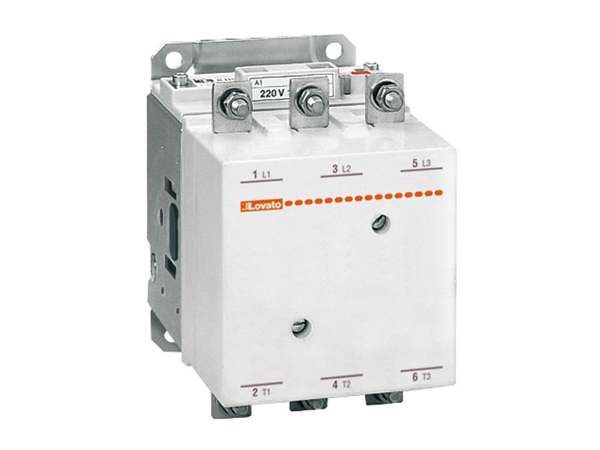 Three-pole contactor, IEC operating current Ie (AC3) = 520A, AC/DC coil, 380...415VAC/DC