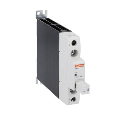 Solid state relay complete with heatsink, single-phase, 30A, 90...280VAC, screw terminals