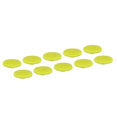 Set of 10 yellow lenses for LP4… control stations