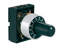 Potentiometer drive, Ø22mm, with graduated scale