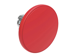 Mushroom head pushbutton actuator Ø22mm Platinum series metal, spring return, Ø60mm. Red