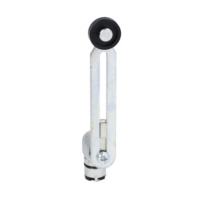 Operating heads, adjustable plastic roller lever Ø19x5mm