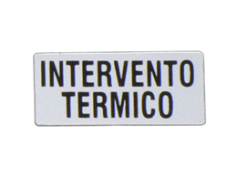 Label with text for LPXAU100 legend holder, PRESENZA TENSIONE