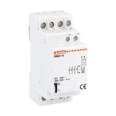 Latching relay, three or four-pole, 32A AC1, 230VAC (4NO)