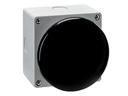 Momentary Ø90mm black mushroom palm swich, 1NO