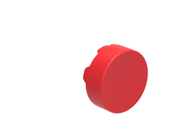 Extended cap for spring-return actuators, red