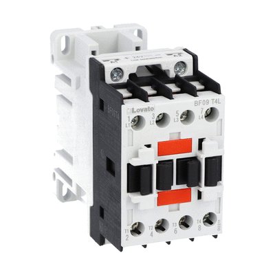 Four-pole contactor, IEC operating current Ith (AC1) = 25A, DC coil low consumption, 24VDC