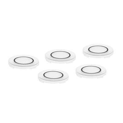 Set of 5 trasparent lenses with "O" symbol for LP4… control stations