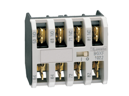 Auxiliary contact, Faston terminals,for BG... series mini-contactors, 2NC; with mirror contact function