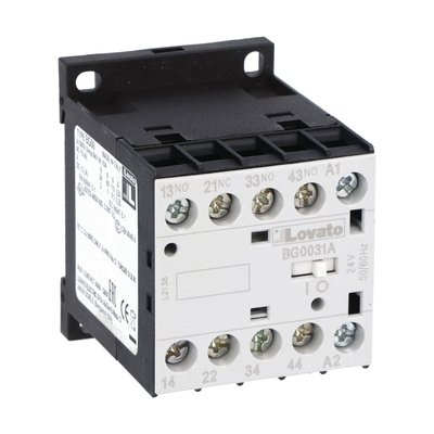 Control relay with AC coil 60Hz, 24VAC, 3NO and 1NC