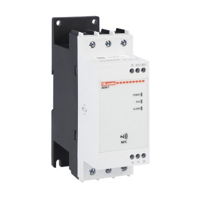 Soft starter, ADXNF... type, NFC version, with integrated bypass relay. Auxiliary supply 100...240VAC. Rated operational voltage 208...600VAC, 12A