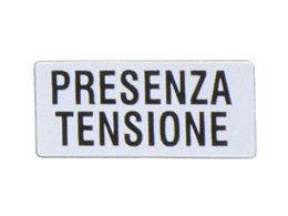 Label with text for LPXAU100 legend holder, DISCESA