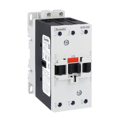 Three-pole contactor, IEC operating current Ie (AC3) = 80A, AC coil 60Hz, 24VAC