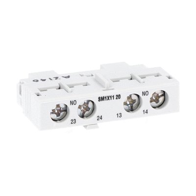Add-on auxiliary contact. Front mount 2NO. For SM1…