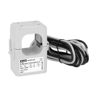 Current transformer, compact prewired split-core, 36X36mm hole, 250A