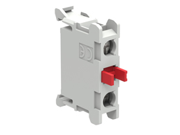 Contact element, base mount on LPZ control stations Ø22mm Platinum series, NC. Screw termination