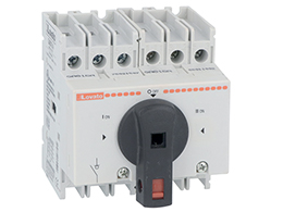 Three-pole assembled changeover switch, 25A