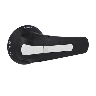 Door coupling handle, padlockable, 115mm/4.5" black lever. For GEF0050…GEF0160…