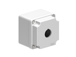 Control station, empty with no actuators, for 1 actuator. Grey cover
