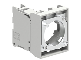 Contact element Ø22mm Platinum series metal, NC. Screw termination. With mounting adapter