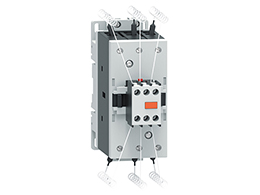 Contactor for power factor correction with AC control circuit, including limiting resistors, maximum IEC operational power 400V = 45kvar, coil 24VAC 60Hz