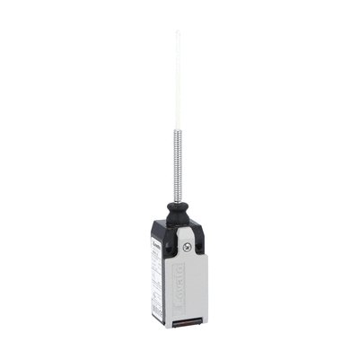 Limit switch, K series, wobble stick, omnidirectional, 1 bottom cable entry. Dimensions to EN 50047, metal body, contacts 1NO+2NC slow action. Semirigid rod