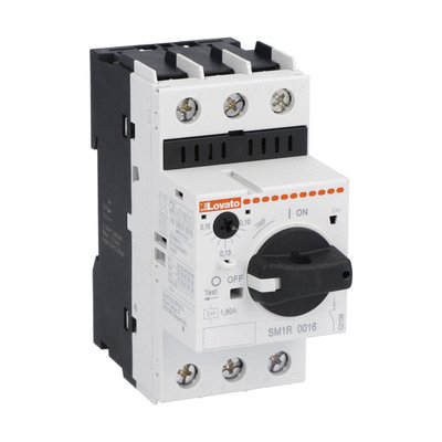 Motor protection circuit breaker TYPE E, IEC breaking capacity Icu 100kA at 400V, 0.25...0.4A