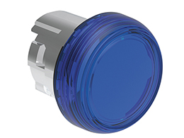 Pilot light head Ø22mm Platinum series metal, blue. Without mounting adapter