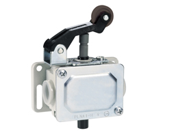 Metal limit switch, PL series, roller centre push lever. Contacts 2NC. IP40